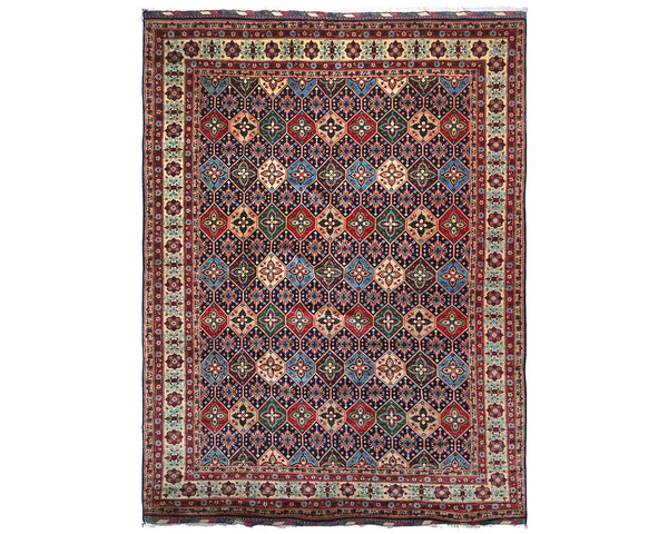 8x11 Yousafi Multicolor Afghan Hand Knotted Wool Area Rug